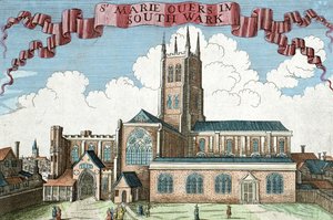 Saint Marie Overie à Southwark, de 